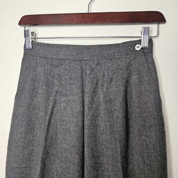 Pino Women's Charcoal Pure Virgin Wool High-rise Dress Pants/Trousers, XS-S - Picture 17 of 17